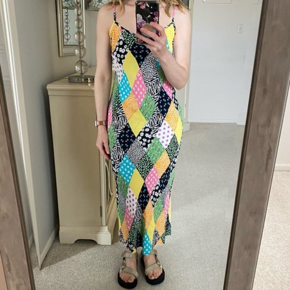 🔥Sales - RIXO for Target Patchwork Floral Slip Dress - Size XS - Picture 3 of 11